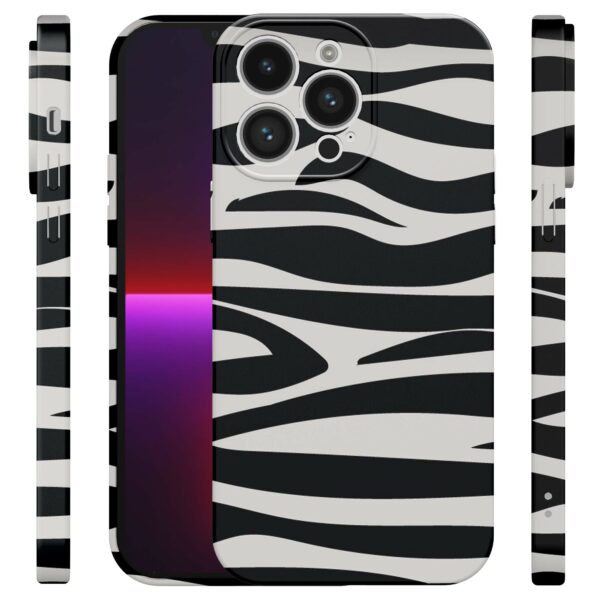 zebra opdruk_iPhone 13 Pro telefoonhoesje met volledige rondom bedrukking (4)
