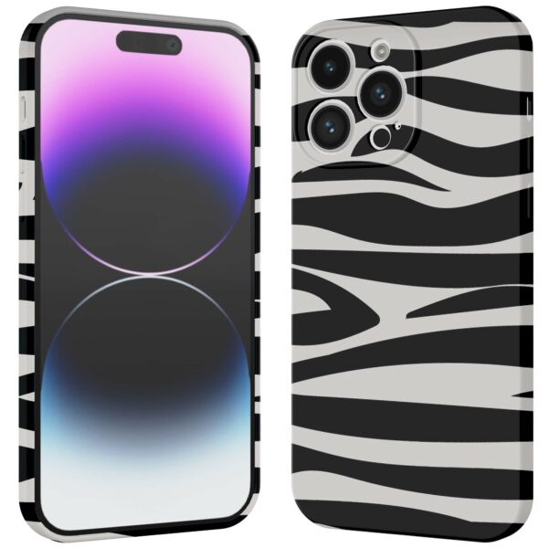 zebra opdruk_iPhone 14 Pro Max telefoonhoesje met volledige rondom bedrukking (3)