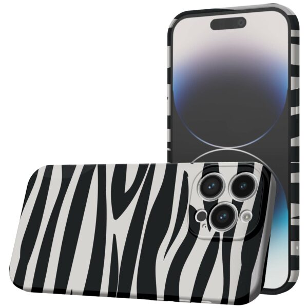 zebra opdruk_iPhone 14 Pro telefoonhoesje met volledige rondom bedrukking (1)