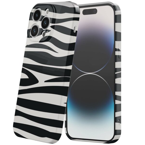 zebra opdruk_iPhone 14 Pro telefoonhoesje met volledige rondom bedrukking (6)