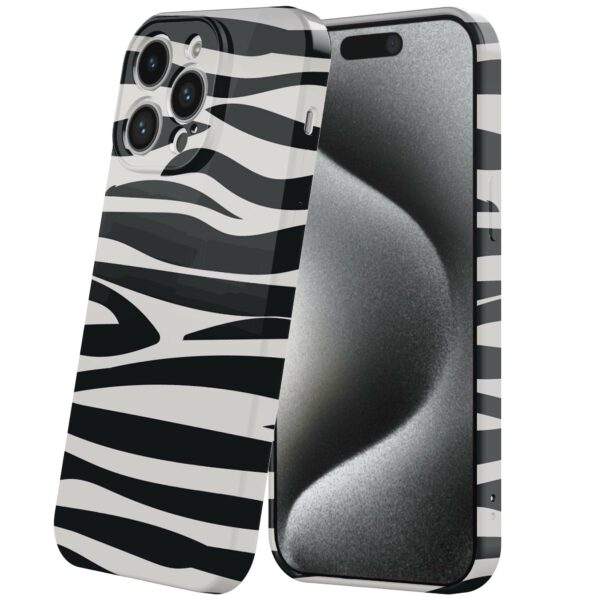 zebra opdruk_iPhone 15 Pro telefoonhoesje met volledige rondom bedrukking (6)