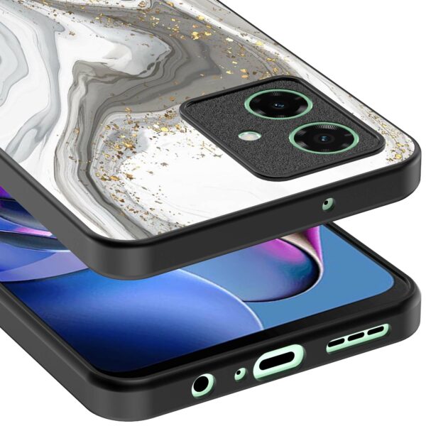 zilver marmer opdruk_Motorola Moto G64 telefoonhoesje (2)