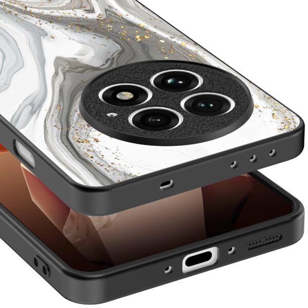 zilver marmer opdruk_OnePlus 13 Telefoonhoesje (3)
