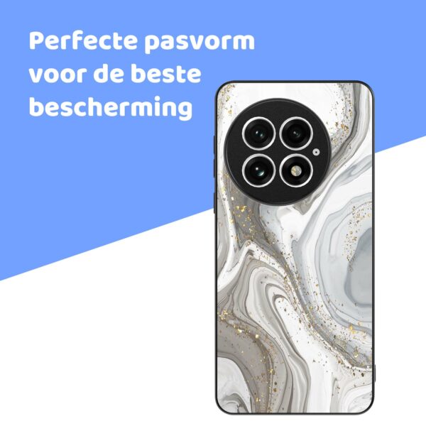 zilver marmer opdruk_OnePlus 13 Telefoonhoesje (4)