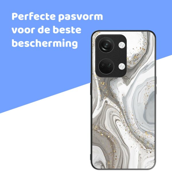 zilver marmer opdruk_OnePlus Nord 3 Telefoonhoesje (4)