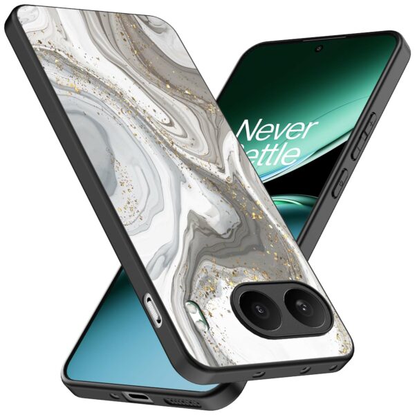 zilver marmer opdruk_OnePlus Nord 4 Telefoonhoesje (2)