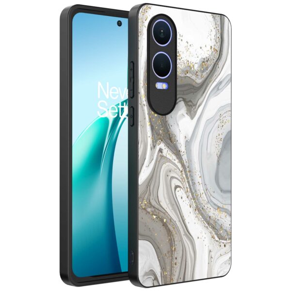 zilver marmer opdruk_OnePlus Nord CE 4 Lite Telefoonhoesje (1)