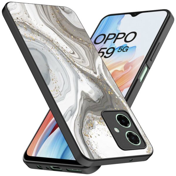 zilver marmer opdruk_Oppo A59 telefoonhoesje (2)