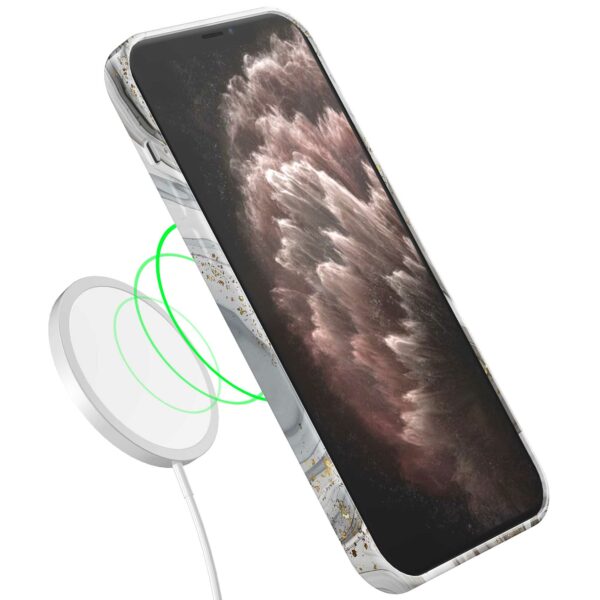 zilver marmer opdruk_iPhone 11 Pro Max telefoonhoesje met volledige rondom bedrukking (7)
