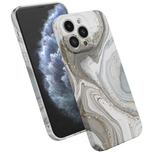 zilver marmer opdruk_iPhone 11 Pro telefoonhoesje met volledige rondom bedrukking (2)