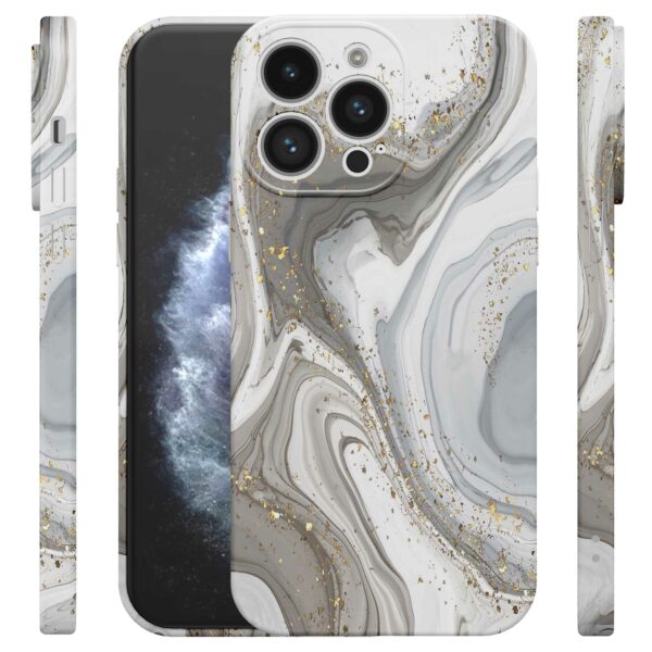 zilver marmer opdruk_iPhone 11 Pro telefoonhoesje met volledige rondom bedrukking (4)