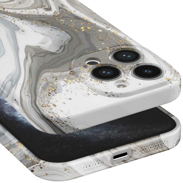 zilver marmer opdruk_iPhone 11 Pro telefoonhoesje met volledige rondom bedrukking (5)