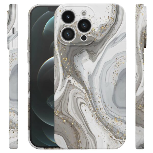zilver marmer opdruk_iPhone 12 Pro Max telefoonhoesje met volledige rondom bedrukking (4)