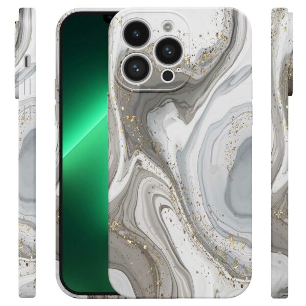 zilver marmer opdruk_iPhone 13 Pro Max telefoonhoesje met volledige rondom bedrukking (4)