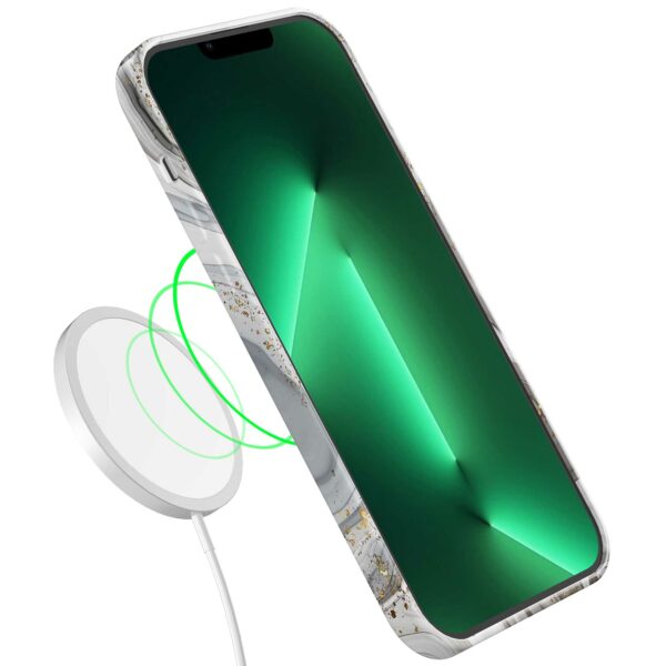 zilver marmer opdruk_iPhone 13 Pro Max telefoonhoesje met volledige rondom bedrukking (7)