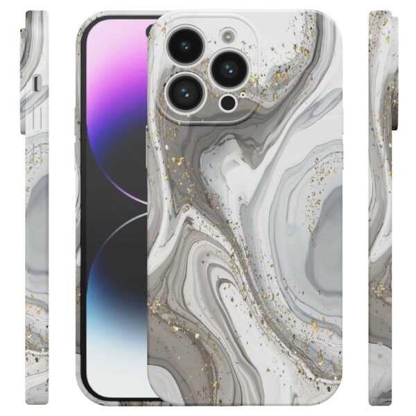 zilver marmer opdruk_iPhone 14 Pro Max telefoonhoesje met volledige rondom bedrukking (4)