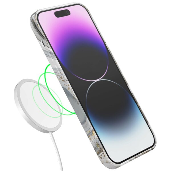 zilver marmer opdruk_iPhone 14 Pro Max telefoonhoesje met volledige rondom bedrukking (7)
