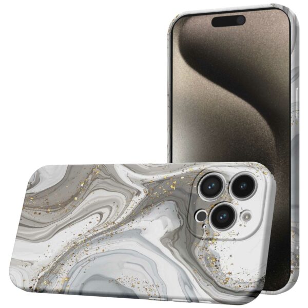zilver marmer opdruk_iPhone 15 Pro Max telefoonhoesje met volledige rondom bedrukking (1)