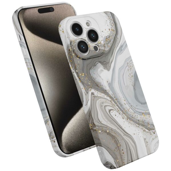 zilver marmer opdruk_iPhone 15 Pro Max telefoonhoesje met volledige rondom bedrukking (2)