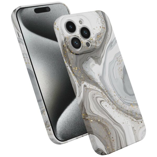 zilver marmer opdruk_iPhone 15 Pro telefoonhoesje met volledige rondom bedrukking (2)