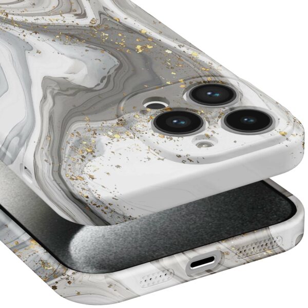 zilver marmer opdruk_iPhone 15 Pro telefoonhoesje met volledige rondom bedrukking (5)