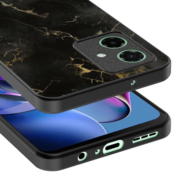 zwart marmer opdruk_Motorola Moto G64 telefoonhoesje (3)