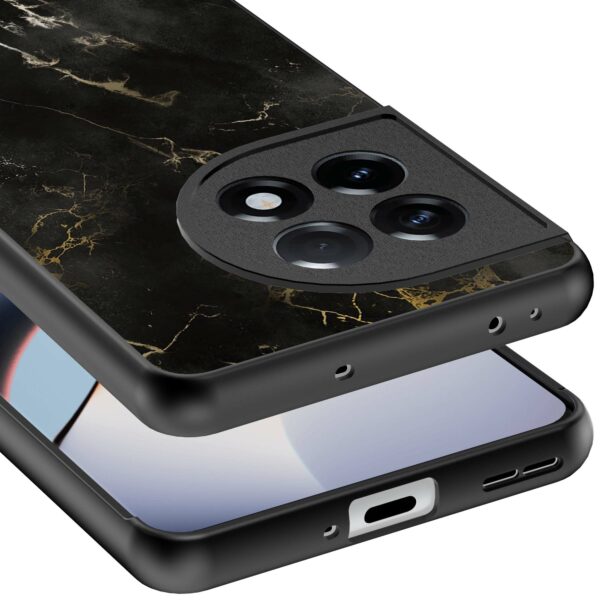 zwart marmer opdruk_OnePlus 11R Telefoonhoesje (3)