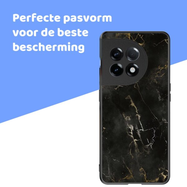 zwart marmer opdruk_OnePlus 11R Telefoonhoesje (4)