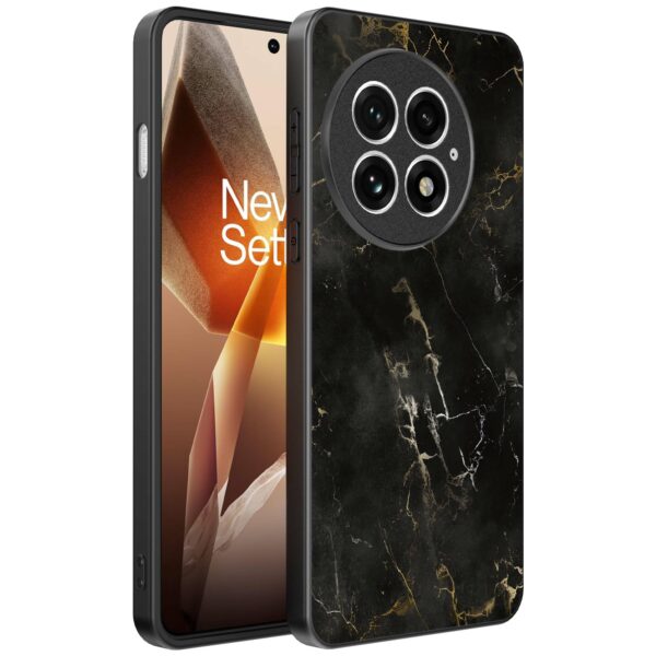 zwart marmer opdruk_OnePlus 13 Telefoonhoesje (1)