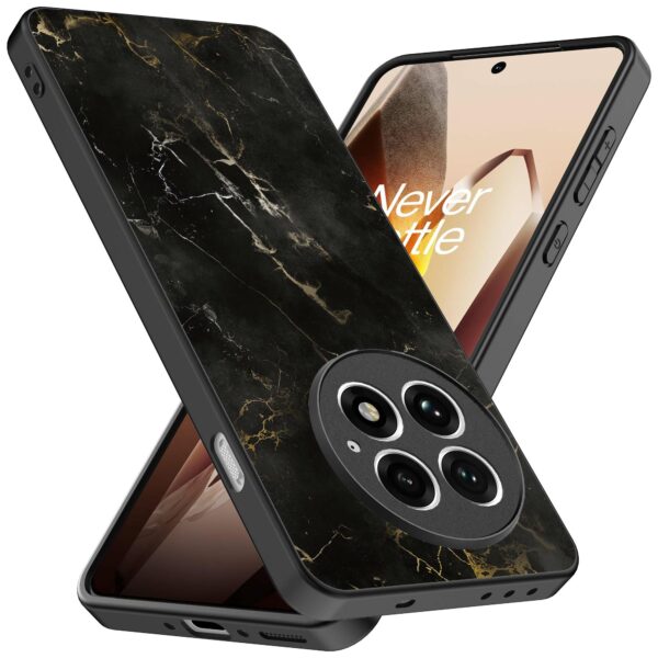 zwart marmer opdruk_OnePlus 13 Telefoonhoesje (2)