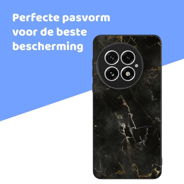 zwart marmer opdruk_OnePlus 13 Telefoonhoesje (4)