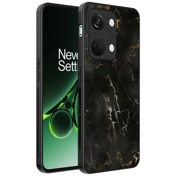 zwart marmer opdruk_OnePlus Nord 3 Telefoonhoesje (1)