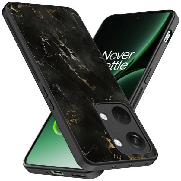 zwart marmer opdruk_OnePlus Nord 3 Telefoonhoesje (2)