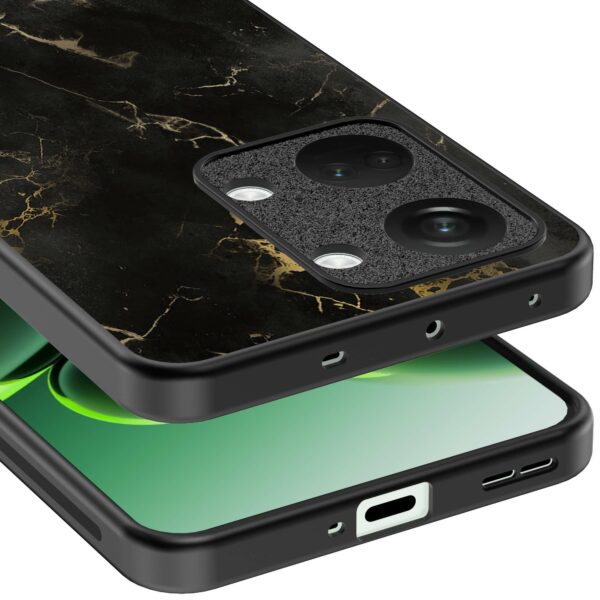 zwart marmer opdruk_OnePlus Nord 3 Telefoonhoesje (3)