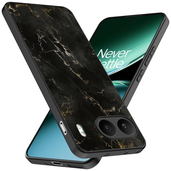 zwart marmer opdruk_OnePlus Nord 4 Telefoonhoesje (2)