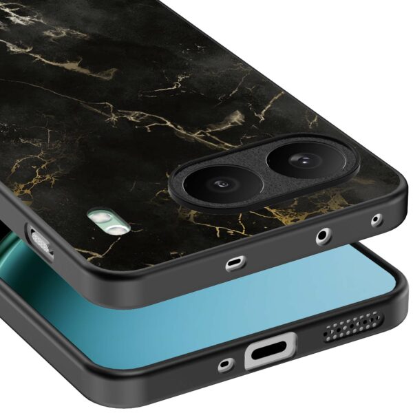 zwart marmer opdruk_OnePlus Nord 4 Telefoonhoesje (3)