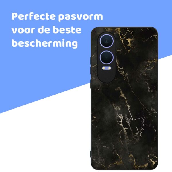zwart marmer opdruk_OnePlus Nord CE 4 Lite Telefoonhoesje (4)