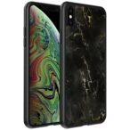 zwart marmer opdruk_iPhone X-Xs telefoonhoesje (1)