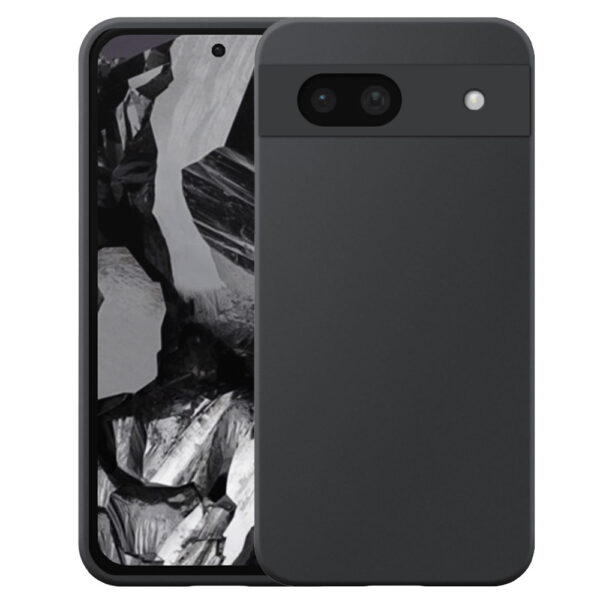 Google PIxel 8A telefoonhoesje siliconen zwart