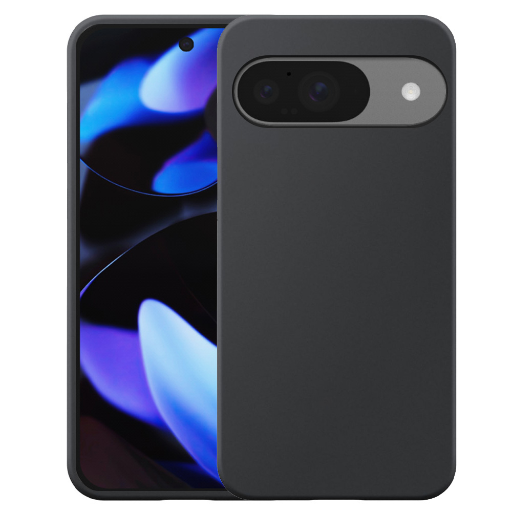Google PIxel 9-9 Pro telefoonhoesje siliconen zwart