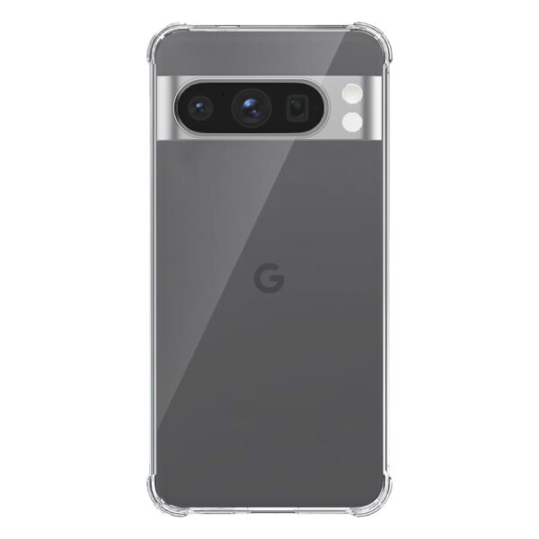 Google Pixel 8 Pro transparant hoesje met stootrand (1)