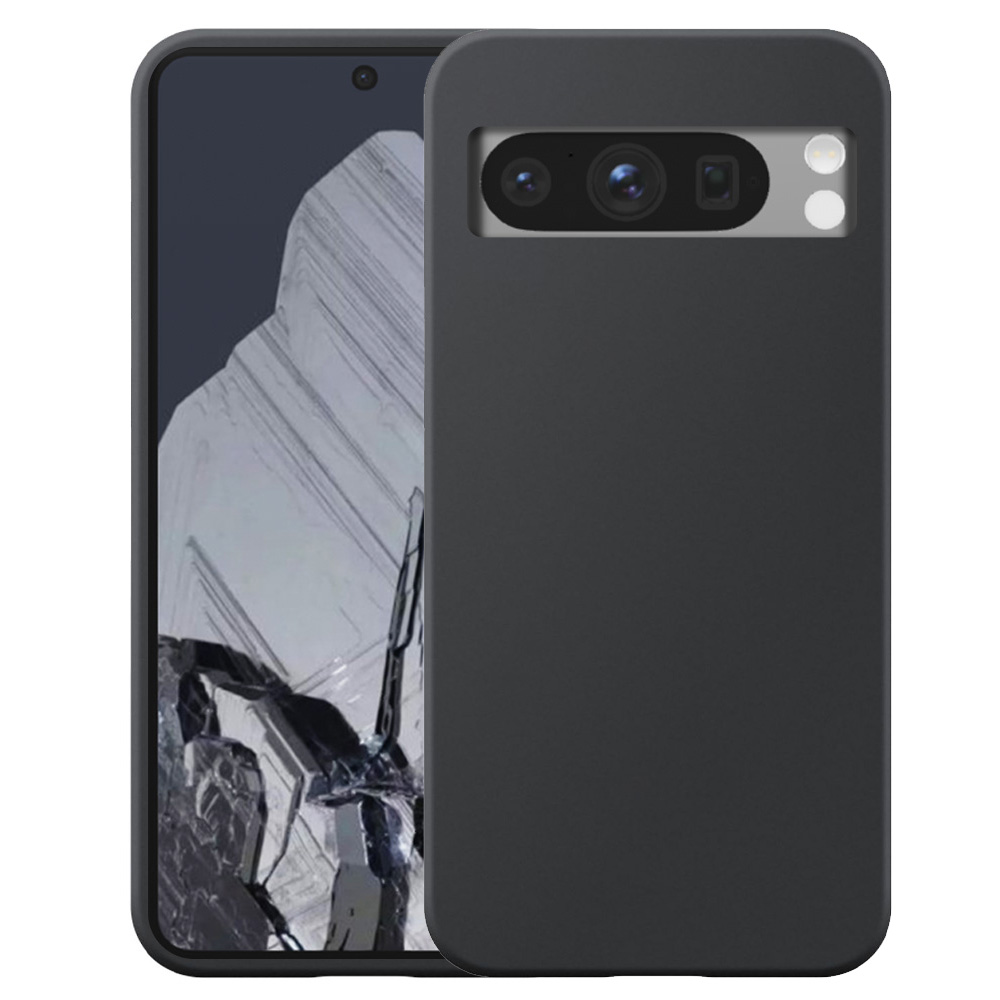Google Pixel 8 Protelefoonhoesje siliconen zwart
