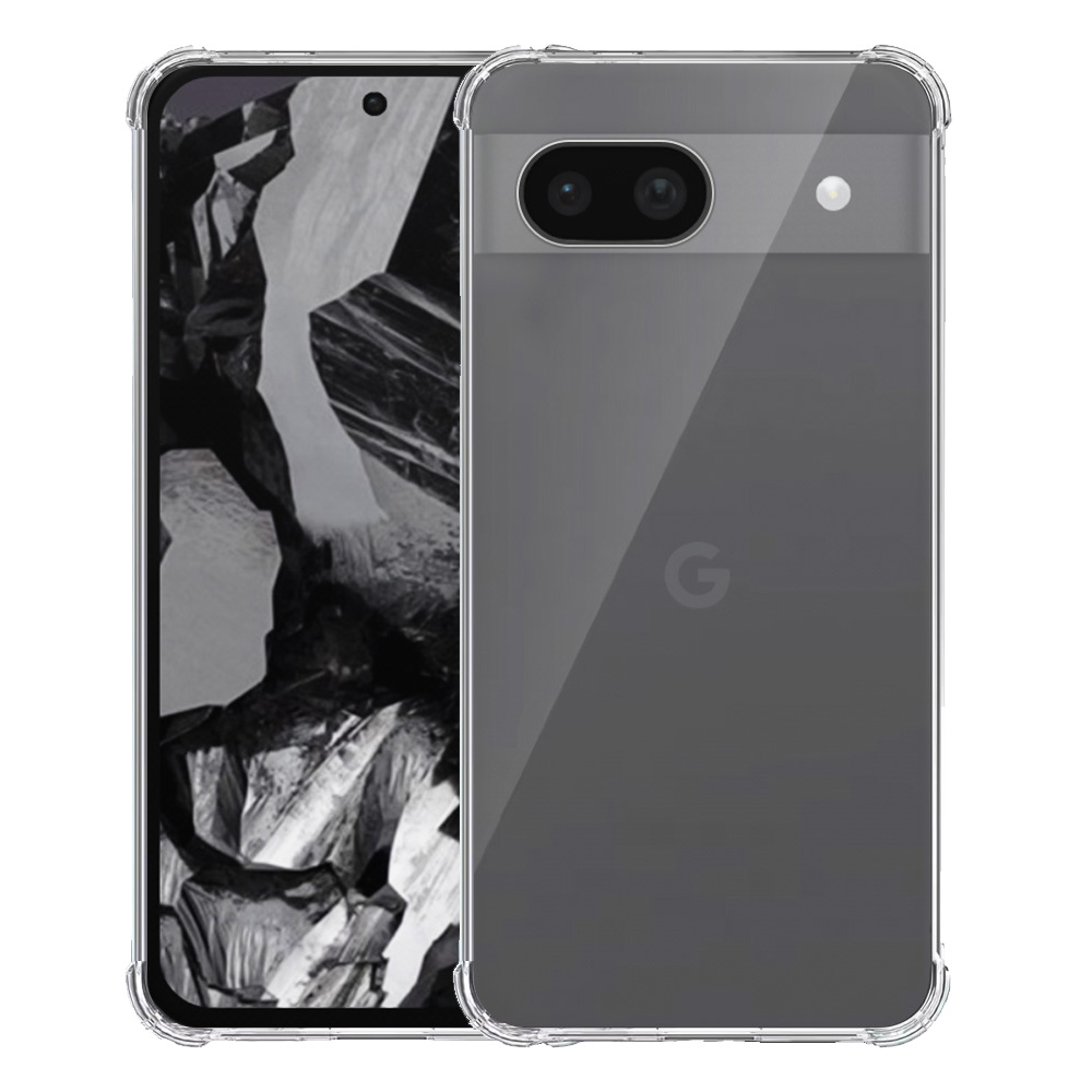Google Pixel 8A transparant hoesje met stootrand
