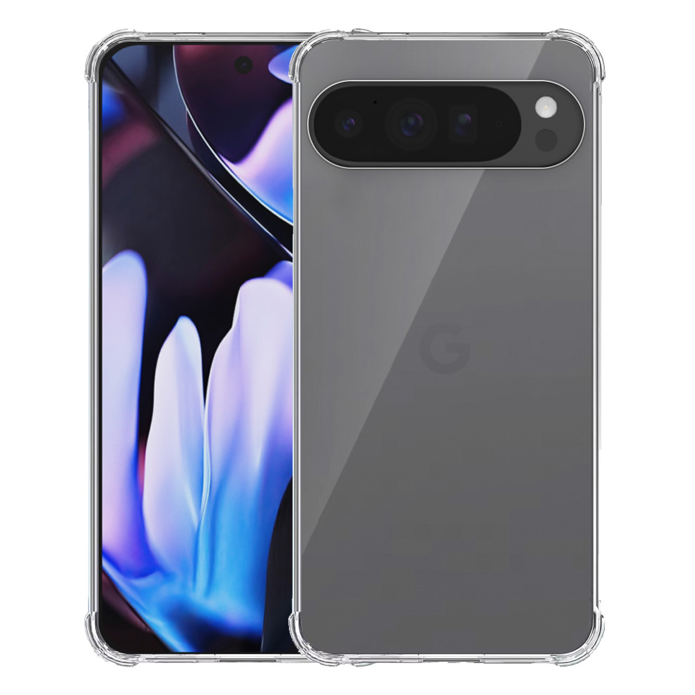 Google Pixel 9 Pro XL transparant hoesje met stootrand