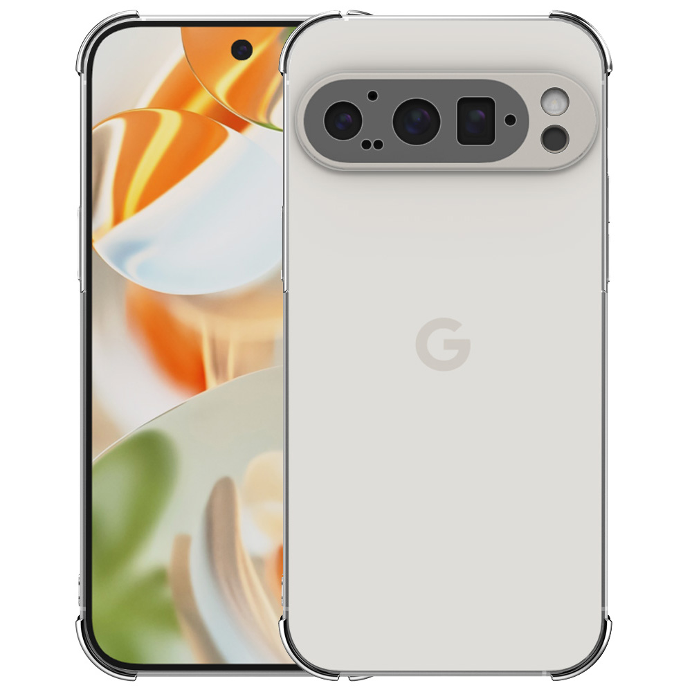 Google Pixel 9 Pro transparant telefoonhoesje met stootrand
