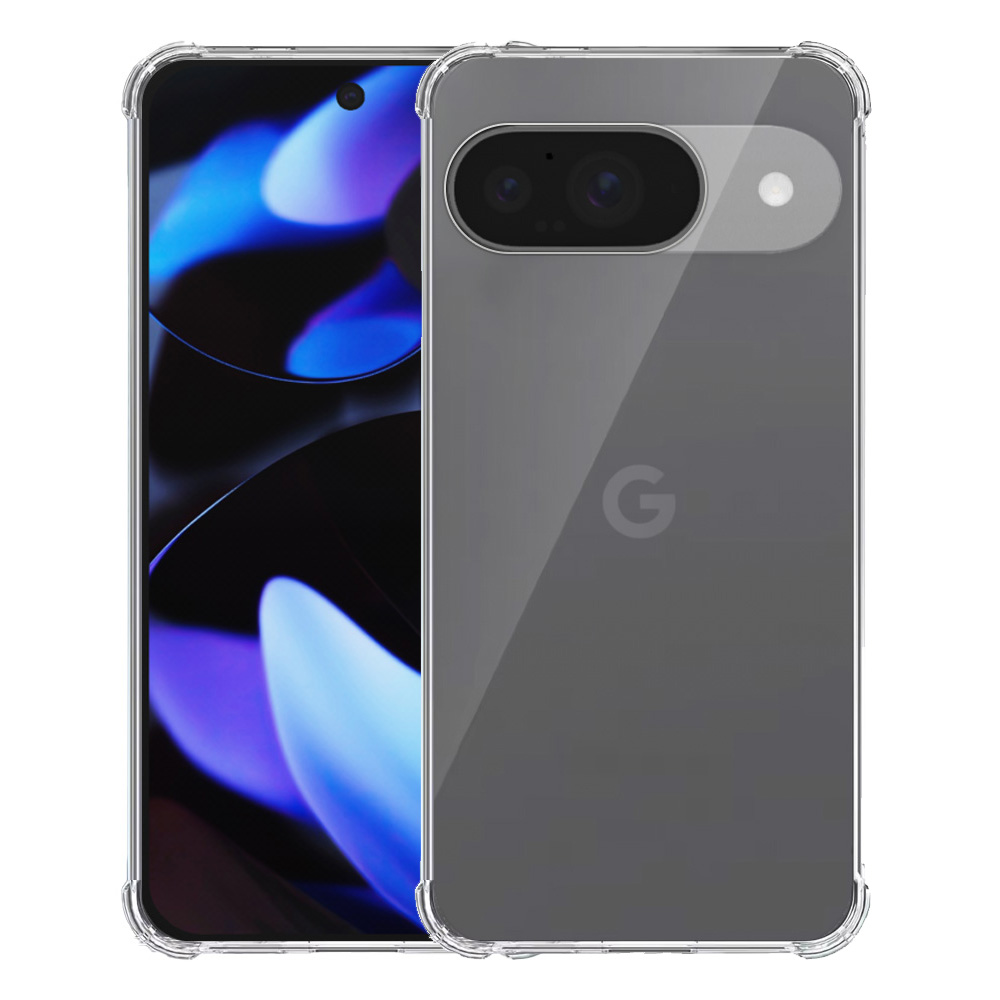 Google Pixel 9 transparant hoesje met stootrand