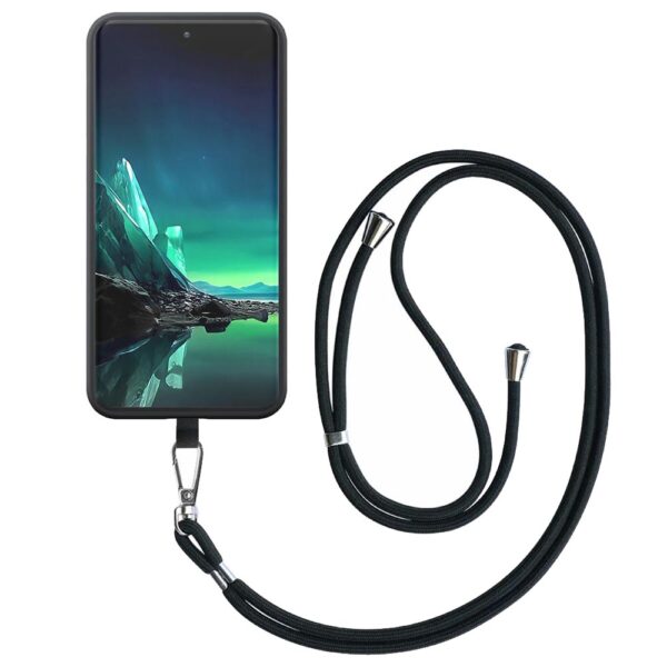 Motorola Edge 40 Neo telefoonhoesje siliconen zwart (1)_met afneembaar koord