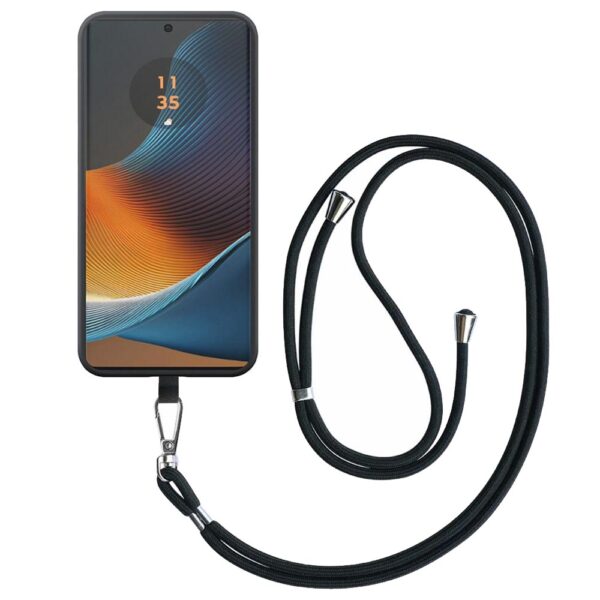 Motorola Edge 50 Fusion telefoonhoesje siliconen zwart (1)_met afneembaar koord