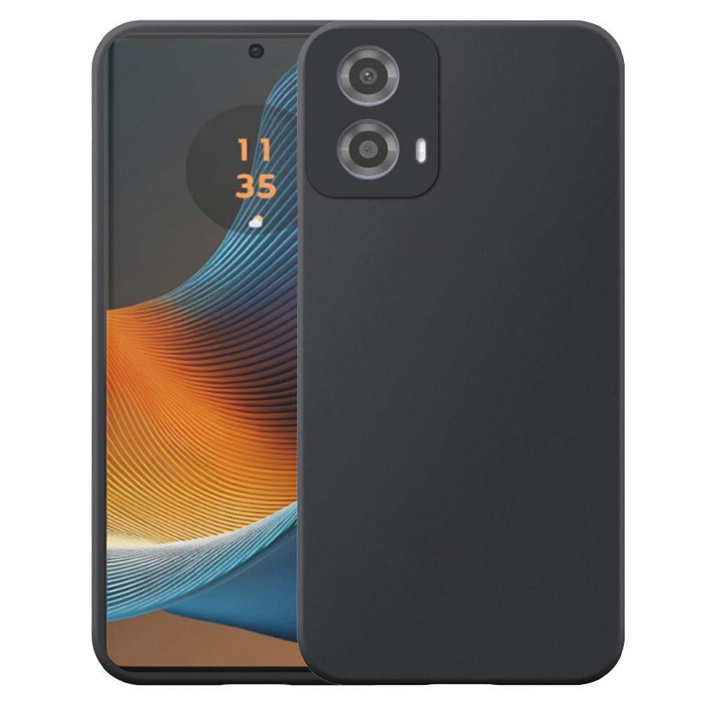 Motorola Edge 50 Fusion telefoonhoesje siliconen zwart