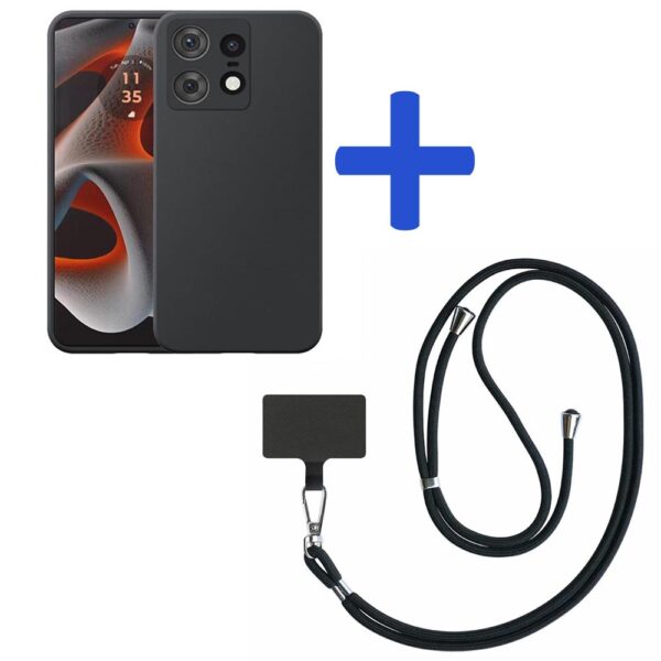 Motorola Edge 50 Pro-50S Pro telefoonhoesje siliconen zwart_met zwart afneembaar koord (2)